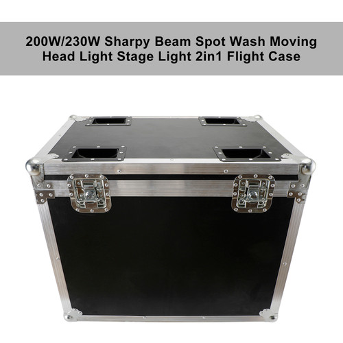 200W/230W Sharpy Beam Spot Wash Moving Head Light Stage Light 2in1 Flight Case
