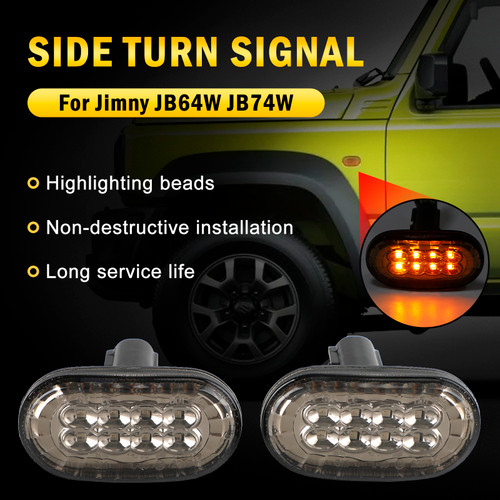 S Pair of Side Marker Light Turn Signal Light For Suzuki Jimny JB64