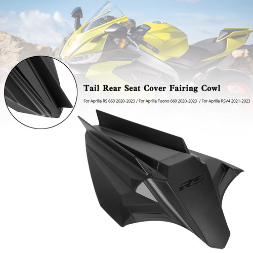 Rear Seat Cover Fairing Cowl For Aprilia RS 660 Tuono 660 RSV4 2020-2023 BLK