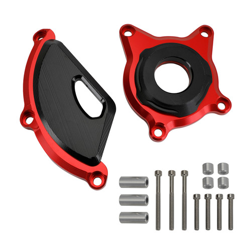 Plastic Engine Protector Covers Slider Red For Kawasaki Z900 Rs Cafe 2017-2023