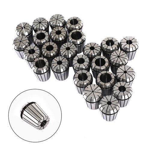 25Pcs ER32 Spring Collet 1/8"-3/16" For CNC Milling Lathe Tool Engraving Machine