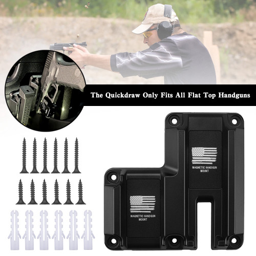 Double Layer ClipGun Magnet Mount Magnetic Concealed Gun Holster Pistol Holder