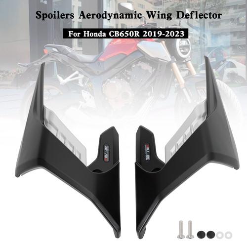 Side Spoilers Aerodynamic Wing Deflector Fairing For Honda CB650R 2019-2023 SIL Side Spoilers Aerodynamic Wing Deflector Fairing For Honda CB650R 2019-2023 SIL