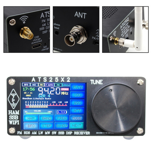 Upgraded ATS-25X2 APP Network WIFI All Band DSP Radio Receiver FM LW MW SW