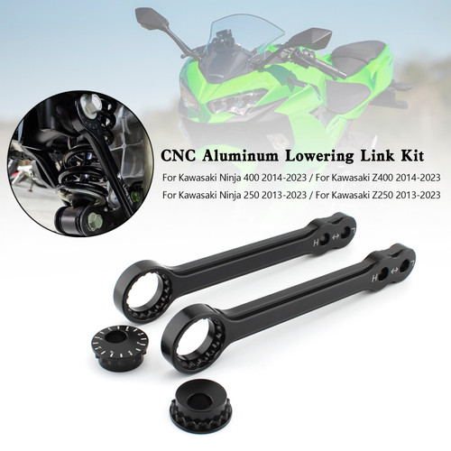 CNC Aluminum Lowering Link Kit 40mm For Kawasaki Ninja 400 250 Z400 Z250 13-23