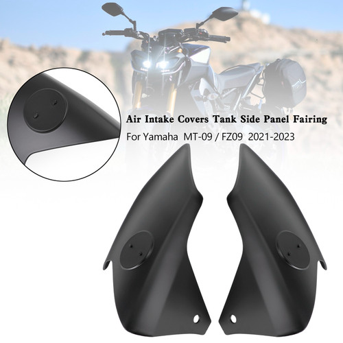 Air Intake Covers Tank Side Panel Fairing For Yamaha MT-09 FZ09 2021-2023 MBLK