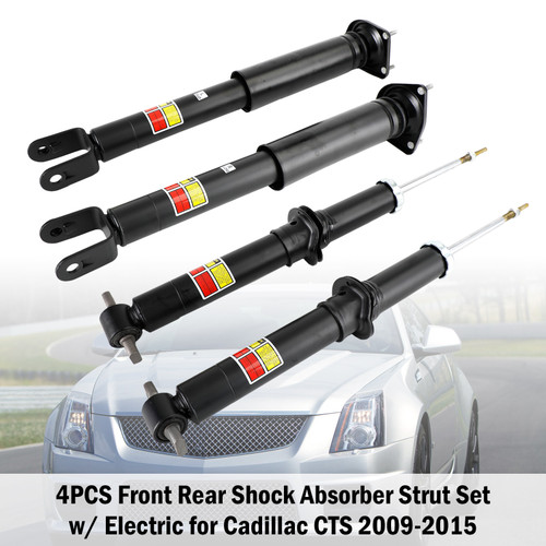 Cadillac CTS 2009-2015 4PCS Front Rear Shock Absorber Strut Set w/ Electric