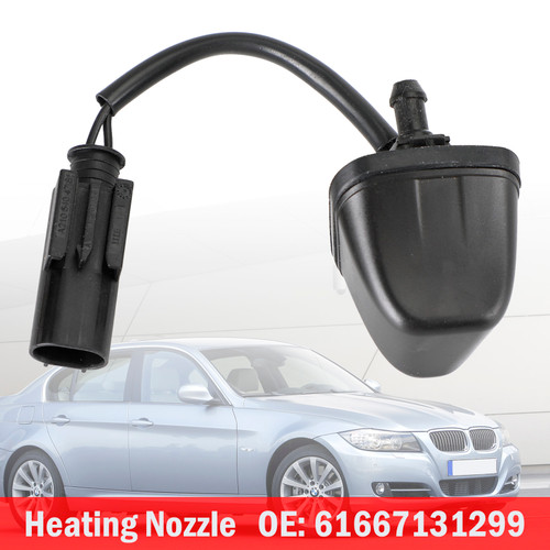 Windshield Wiper Nozzle Spray Jet Heated for BMW E90 E91 E92 E93 61667131299