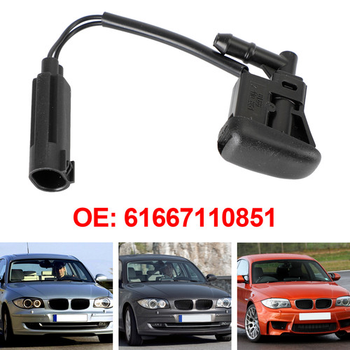 Windshield Wiper Nozzle Spray Heated for BMW 1 Z4 X5 Series E53 E81 61667110851