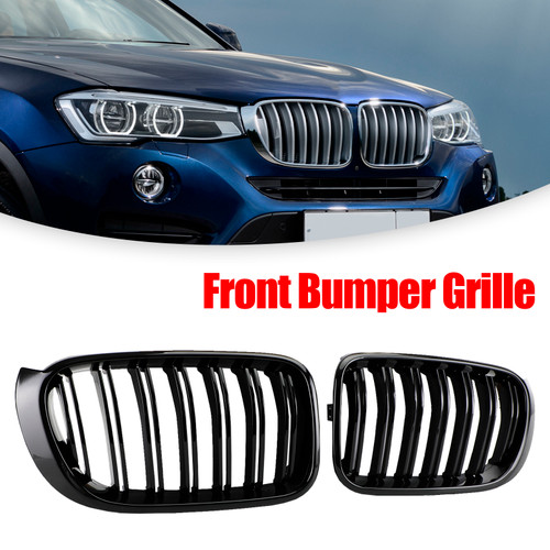 2014-2017 BMW X3 X4 F25 F26 Front Bumper Kidney Grille Grill