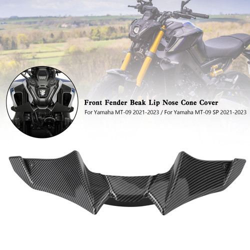 Front Fender Beak Lip Nose Cone Cover Spoilers For Yamaha MT-09 SP 2021-2023 CBN