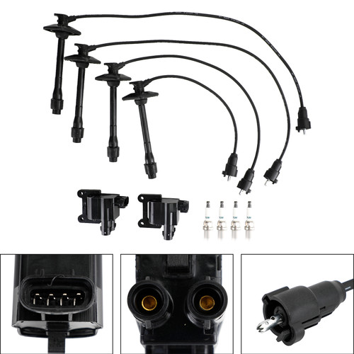 Ignition Coil+Wire+Spark Plug Kit UF180 Toyota Camry RAV4 L4