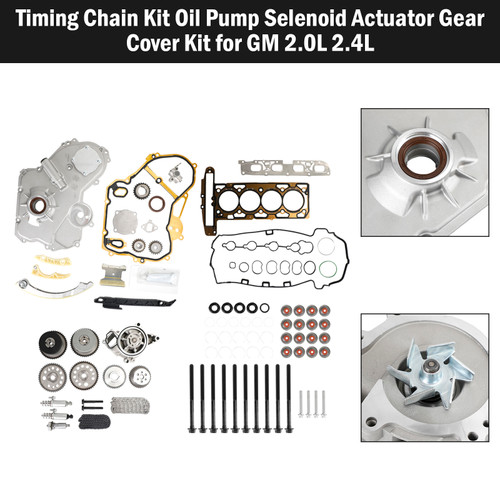 2010 GMC TERRAIN 2.4L Timing Chain Kit Oil Pump Selenoid Actuator Gear Cover Kit