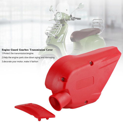 Engine Guard Gearbox Transmission Cover Vespa Sprint Primavera 150 RED