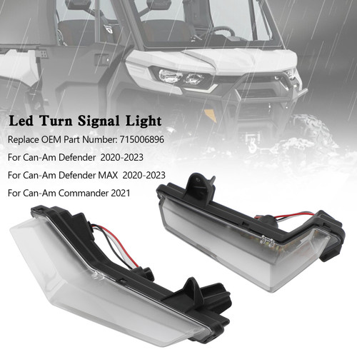 LED Front Turn Signals Light Daytime Running Can-Am Defender Max 2020-2023