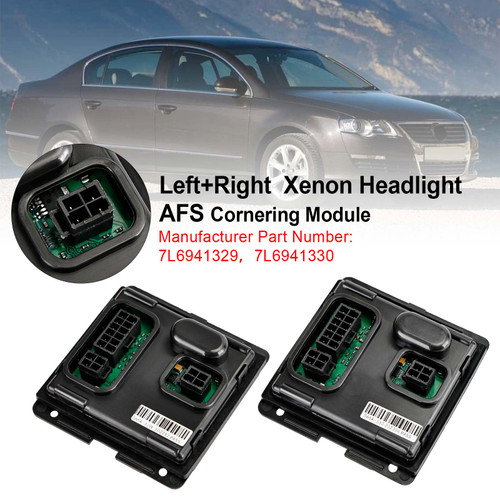 Left+Right Xenon Headlight AFS Cornering Module 7L6941329 7L6941330 For VW Passat