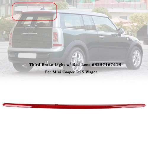 Third Brake Light w/ Red Lens 63257167413 For Mini Cooper R55 Wagon