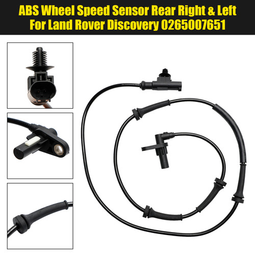 ABS Wheel Speed Sensor Rear Right & Left For Land Rover Discovery 0265007651