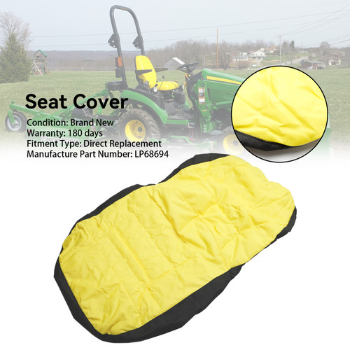 Compact Utility Tractor Seat Cover LP68694 Fit John Deere LP68694 1025R & 2025R