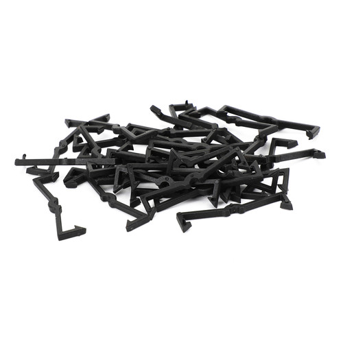 32PCS Plastic Retaining Clips Peg Board Locks Hook For Garage Organization