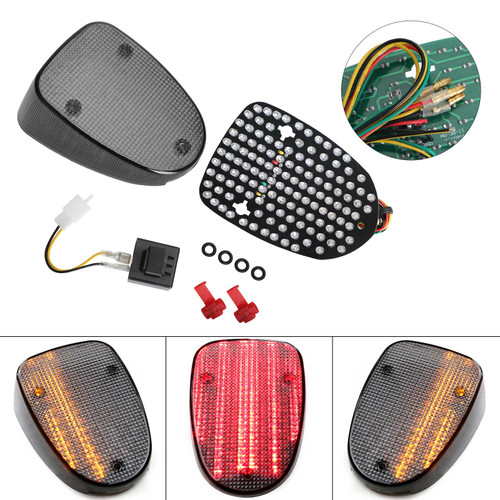 LED Tail Light Turn Signals for YAMAHA Royal Star V-Star Classic Road Star Black