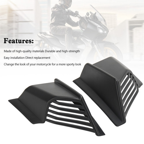 Body Winglet Side Deflector Air Wing Spoiler for HONDA ADV-150 2019-2022 BLK Body Winglet Side Deflector Air Wing Spoiler for HONDA ADV-150 2019-2022 BLK