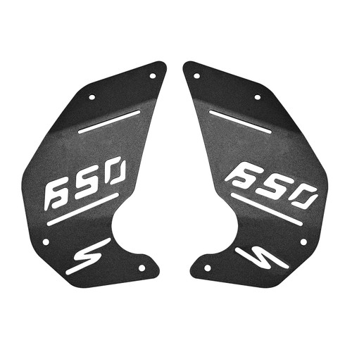 Engine Cover Plate Side Panel Black For Kawasaki Vulcan S En650 Vn650 15-22 Cafe