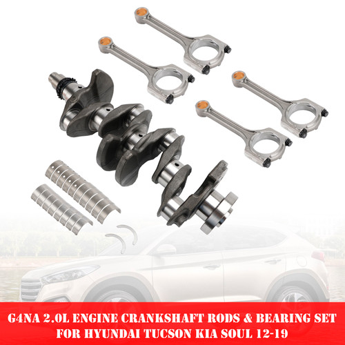 G4NA 2.0L Engine Crankshaft Rods & Bearing Set For Hyundai Tucson