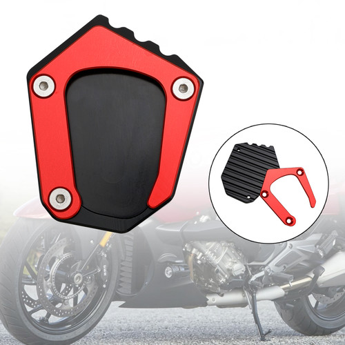 Kickstand Enlarge Plate Pad fit for BMW K1600 2016-2022 Red