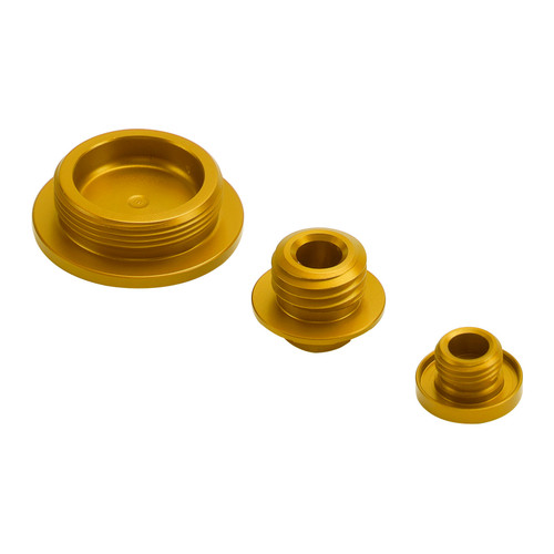 Gold Billet Engine Plug Kit For Yamaha YZ250F YZ250FX YZ450F YZ450FX 2014-2022