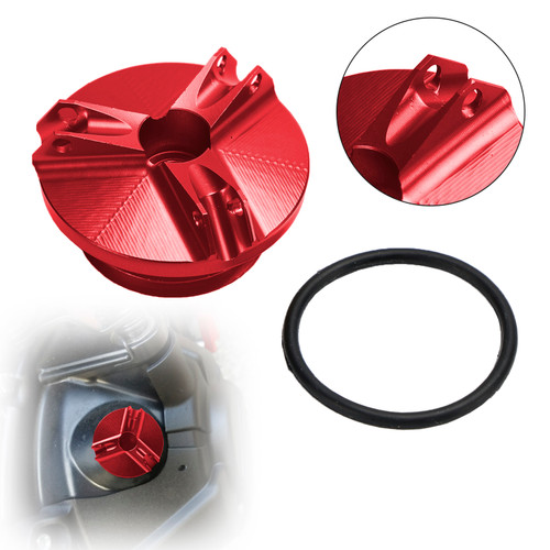 Billet Oil Filler Cap Red For Yamaha MT-03 MT03 MT-07 MT07 MT-10 / SP MT-25