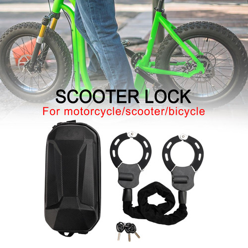 Motorcycle Bike Electric Scooter Scooter Lock with Key 60cm Chain Lock Anti Theft