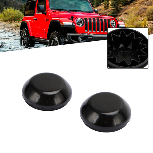 2X Windshield Wiper Arm Nut Cover 55155765AA For Jeep Wrangler 2018