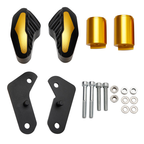 Black Billet Aluminum Spike Frame Sliders For 2004-2005 Suzuki GSXR600 & GSXR750