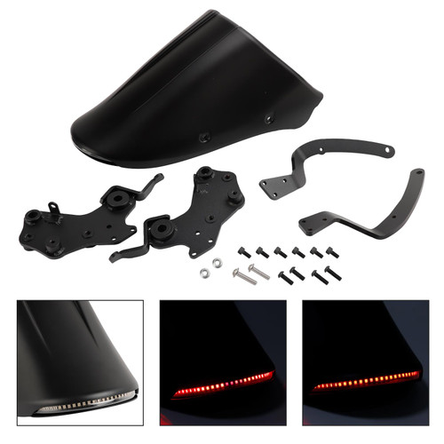 LED light Rear Fender Mudguard Fairing For Honda REBEL CMX 300 500 2017-2023