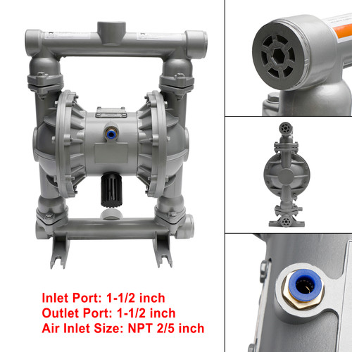 Air-Operated Double Diaphragm Pump 1-1/2" Inlet Outlet Petroleum Fluids Tool