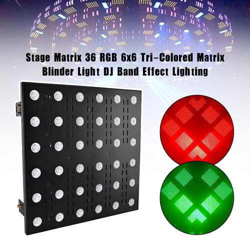 Stage Matrix 36 RGB 6x6 Tri-Colored Matrix Blinder Light DJ Band Effect Lighting