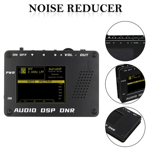 Audio DSP Noise Reducer DNR Digital Filter SSB Ham radio YAESU ICOM + Speaker