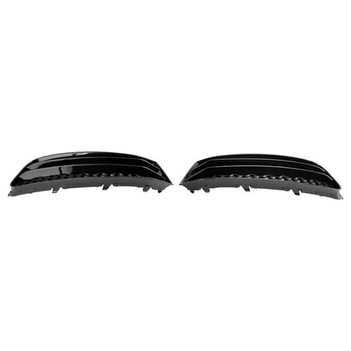 Pair Front Bumper Fog Light Cover Grill Grille Fit Audi A1 8X 2015-2018