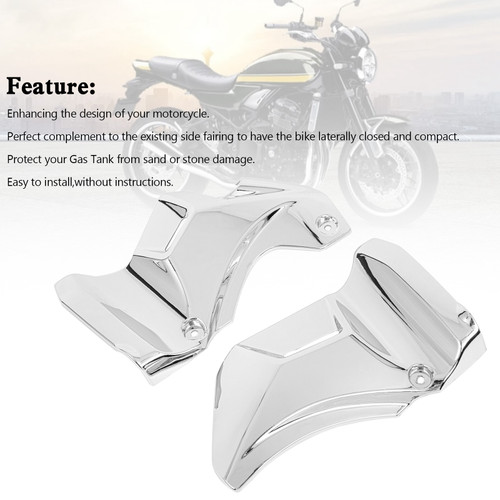 Gas Tank Side Trim Cover Panel Fairing Cowl For Kawasaki Z900RS 2018-2023 SIL
