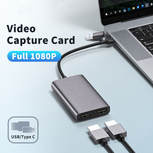 1080P60fps Video Capture Card HDMI to 4K HDMI Loop-out USB3.0 Type-C Grabber