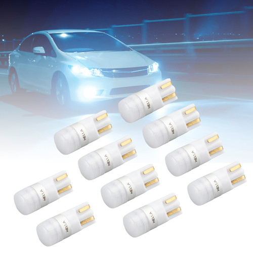 10X For HELLA LED Retrofit 158W LED/T10 W5W 12V 1W W2.1X9.5D 6000K