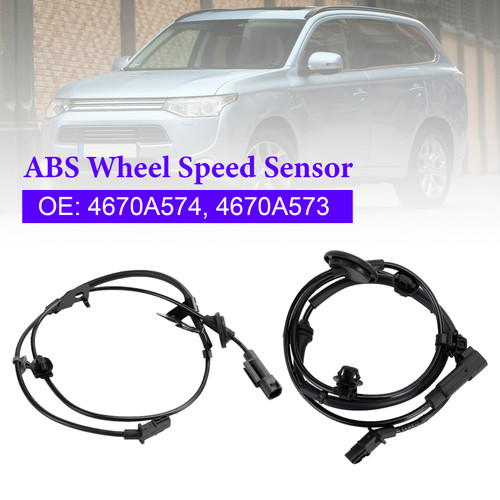 2Pcs Rear Left & Right ABS Speed Sensor For Mitsubishi Outlander III 2010-On