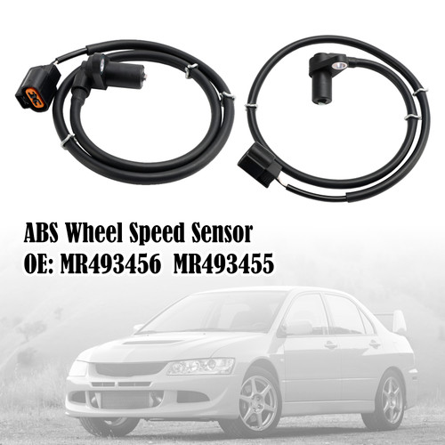 2Pcs Rear Left & Right ABS Wheel Speed Sensor For Mitsubishi Lancer Evo 2.0 16V