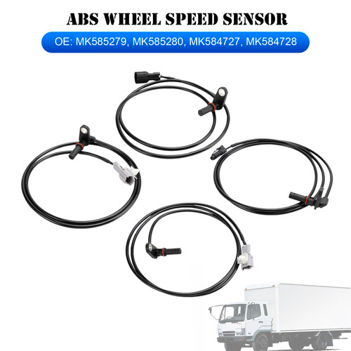 4X Front Rear Left Right ABS Wheel Speed Sensor For Mitsubishi Fuso Canter 3.0
