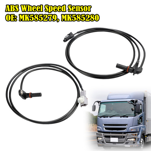 2Pcs Rear Left & Right ABS Wheel Speed Sensor For Mitsubishi Fuso Canter 3.0