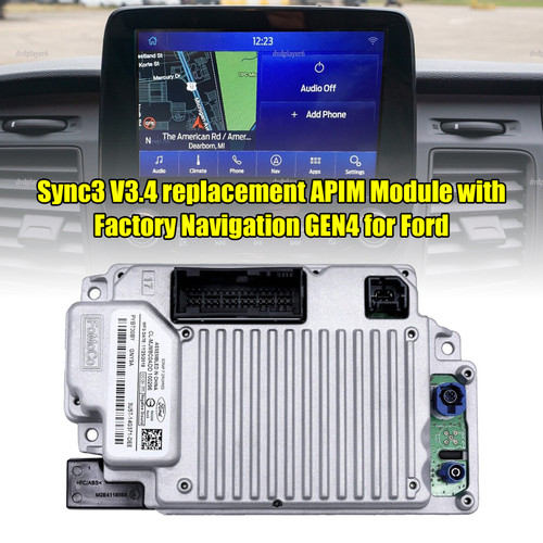 Sync3 V3.4 replacement APIM Module with Factory Navigation GEN4 for Ford