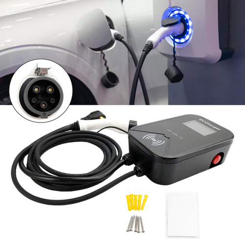 32A Wallbox Electric Vehicle Charger Car EV Charging Station J1772 7.6KW 20FT