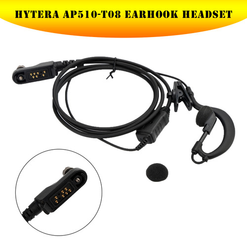 G-Shape Earhook Earpiece Headset Oval PTT MIC For Hytera AP510 AP580 BP560 BP510