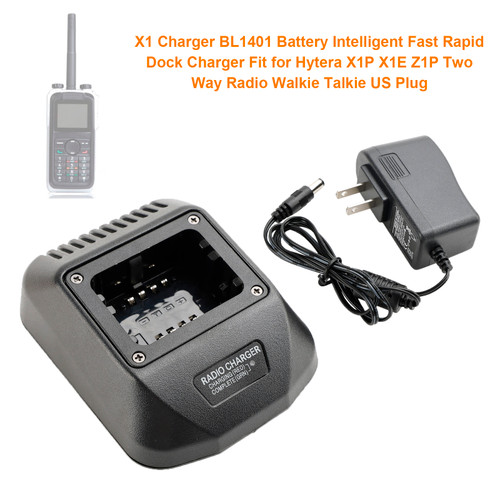 X1 Charger BL1401 Battery Fast Rapid Dock for Hytera X1P X1E Z1P Radio US Plug